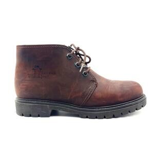 HAVANA JOEs Panama Jack men's brown leather ankle lace up boots size EU 41/US 8